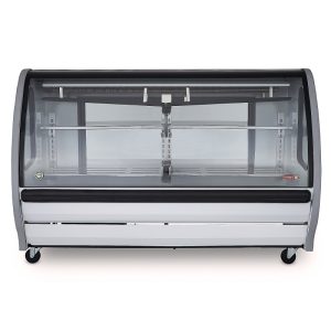 VITRINA DELICATESSEN VIDRIO PANORAMICO BLANCA TEM200