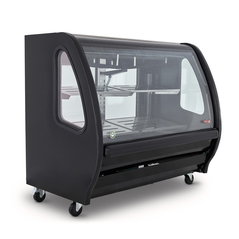 VITRINA DELICATESSEN VIDRIO PANORAMICO BLANCA TEM150